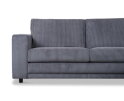 Hoekbank Livaro Antraciet - Zoom 21 Ribstof &ndash; Ottomane Rechts &ndash; 261x204 cm