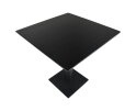 Vierkante Eettafel Zurich - 75x75x74 - Zwart - Acaciahout/metaal