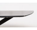 Eettafel Florence mangohout Deens ovaal 200x100 cm - Zwart | Glad