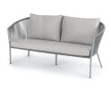 REIMS LOUNGE BENCH 2S L81 X W173 X H83.5CM (12053 )  -  ALU LIGHT GREY 17-5102 TPG (12053)