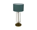 Ronde lampenkap - ø32x20 - Blauw - Katoen
