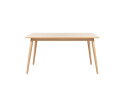 Eettafel Barrali rechthoekig - eikenfineer naturel - 150x90x75 cm - uitschuifbaar