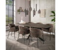 Eettafel 215 Bronvik deens ovaal - Bronze liquid metal