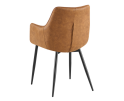 Eetkamerstoel Lucille met armleuning Cognac
