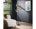 Vloerlamp Ring 3 lampen - Charcoal