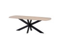 Eettafel Akagi 160 cm Deens ovaal mangohout - Ashblond