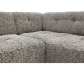 Hoekbank Viano rechts stof Bella 55 Taupe Grijs gem&ecirc;leerd -  255x200x84 cm - modern