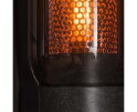 Tafellamp smoke glas-geperforeerd staal - Artic zwart