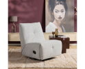 Starfurn Relaxfauteuil Lazy - pixie Licht grijs - Draaibaar & verstelbaar - 82x103x96 cm