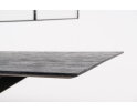 Eettafel Florence rechthoek facetrand 200x100 cm gezandstraald - Zwart
