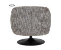 Barga Fauteuil - fabric TED 8 white-grey (draaibaar)