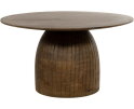 Salontafel Karl rond mangohout &Oslash;80 x 45 cm - walnoot