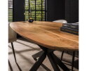 Eettafel Kopenhagen 180 cm Deens ovaal acacia - naturel
