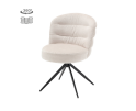 Eetkamerstoel Carro draaibaar Chenille - Almond white
