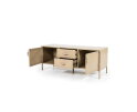 TV meubel Industrieel 2drsladen 140x47cm - zand | Eleonora