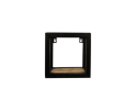 Wandbox Levels - 20x20 cm - mangohout/ijzer