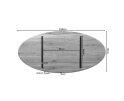 Eiken Blad Ferris Ovaal 180 cm Naturel