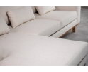 Hoekbank Elora Chaise Longue Links – Beige Stof – Houten Poten – 283 x 160 cm - By-Olaf