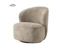 Belvi Fauteuil - fabric AJ3019-11 Beige (draaibaar)