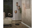 Vloerlamp 3L getrapt Sepiora - Sienna brown