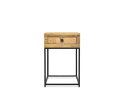 Wooden Iron Sidetable 40