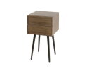 Nachtkastje 2L Frame - Massief acacia drift brown