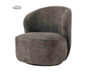 Belvi Fauteuil - fabric AJ3019-20 Dark grey (draaibaar)