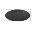 Eiken Blad Ferris Ovaal 180 cm Bruin