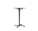 Lima HPL bistro lift table &Oslash;70cm woodcolor