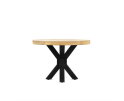 Salontafel Kyara rond mangohout met Spinpoot 80 cm