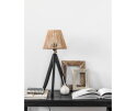 Table lamp Montecristo BLACK,48x22x22 cm, NATURAL rattan shade