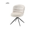 Eetkamerstoel Carro draaibaar Chenille - Almond white