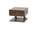 Nachtkastje 1L shelve Carve - Massief acacia drift brown