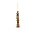 Candle holder Kasane large - bruin | BY-BOO