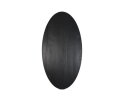 HSM Collection-Ovaal Tafelblad-220x110x4,5-Zwart-Mango
