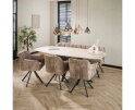 Eettafel Romano Deens ovaal travertin keramiek 215 cm - Beige