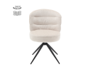 Eetkamerstoel Carro draaibaar Chenille - Almond white