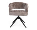 Eetkamerstoel Demi | Clay | Poot Black | Met armleuning
