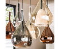 Hanglamp 4+3 wings mix glass - Zwart