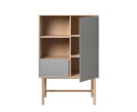 Opbergkast Bilbao eikenhout h150 cm