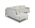 Hoekbank Valenzo Licht Beige - Memphis 4 &ndash; Ottomane links &ndash; 265x210 cm