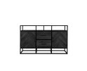 Jax 2 Door 2 Drawer Sideboard Black 150