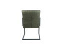 HSM Collection-Eetkamerstoel Texas S/2-55x50x85-Groen/Grijs-Leder/Metaal