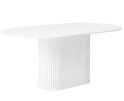 Eettafel Nola ovaal 180 cm eikenhout - wit