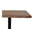 Tafel Live edge -140x80x76 - Naturel/zwart - Acacia/metaal