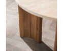 Eettafel Romano Curvo 180 - Keramiek travertine