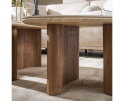 Salontafel Travertin keramiek set van 2 organisch - Japandi - 88x44x36 cm