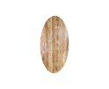 Ovale eettafel - 180x100 cm - massief mangohout/metaal