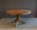 Ronde Eettafel Teakhout met Bolpoot "Bali"-Ø160 cm