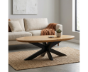 Salontafel Colorado ovaal mangohout 130x70x40 cm - Naturel